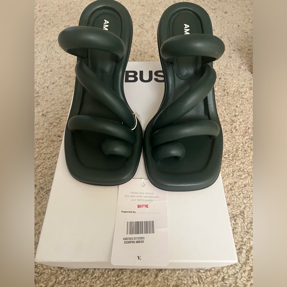 Ambush Shoes - Ambush Strap Heel Sandal - Green